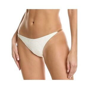 L*Space Van Damme Chain Bitsy Bikini Bottom Cream NWT Size L